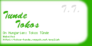 tunde tokos business card